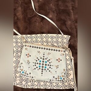 Rebecca Minkoff blue studded crossbody bag